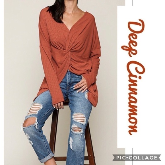 Deep Cinnamon Reversible Top - Picture 1 of 4